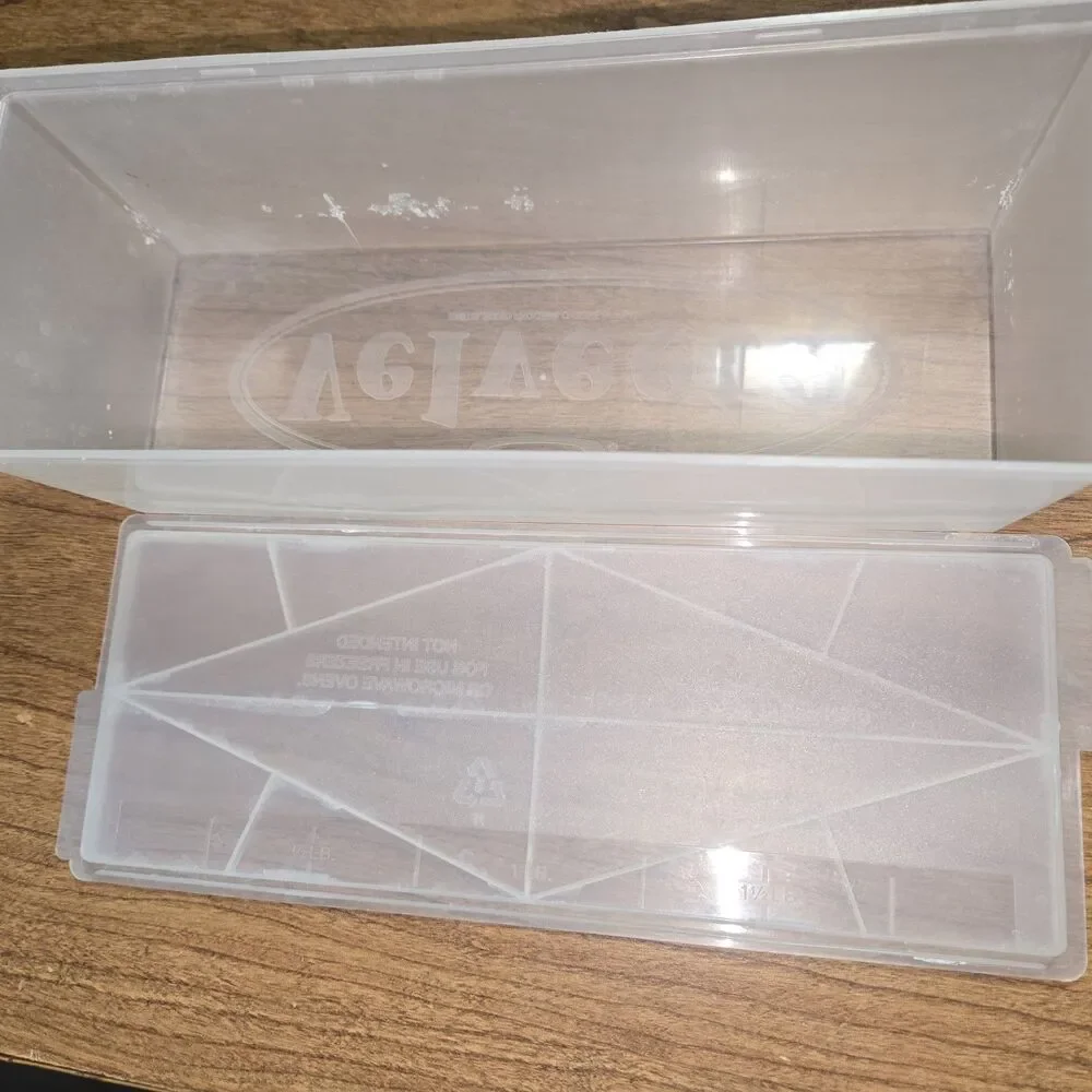 Vintage 80s Kraft Velveeta Loafsaver Clear Plastic 2 lb. Cheese Keeper Container